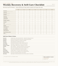 Weekly Recovery Self-Care Checklist for Athletes